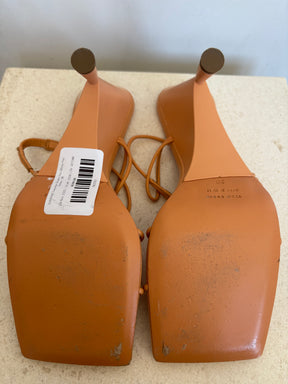 GIA/RHW Tangerine Strappy Half Wedge Heel Sandal, 38