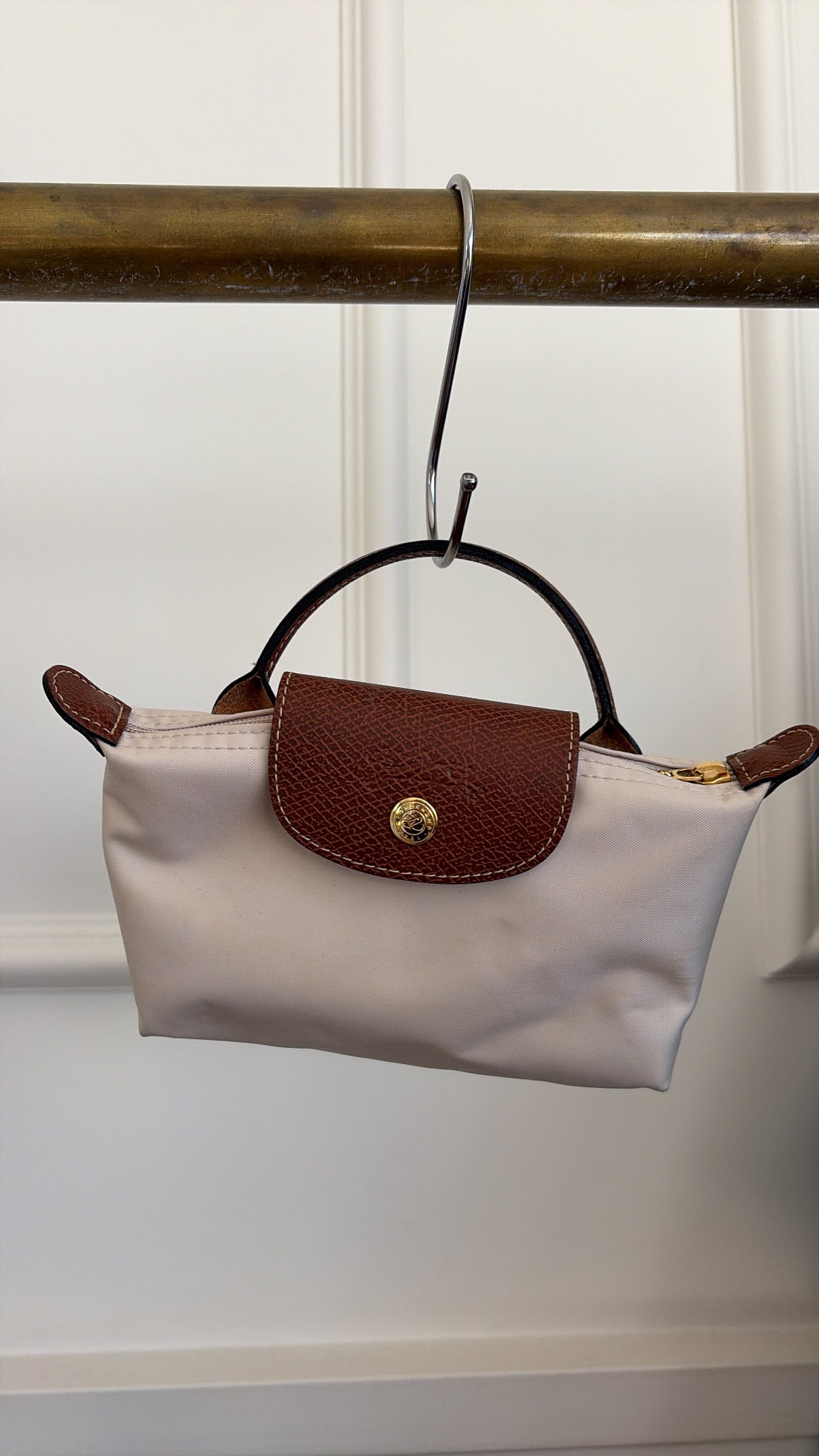 Longchamp Ecru Le Pilage Pouch