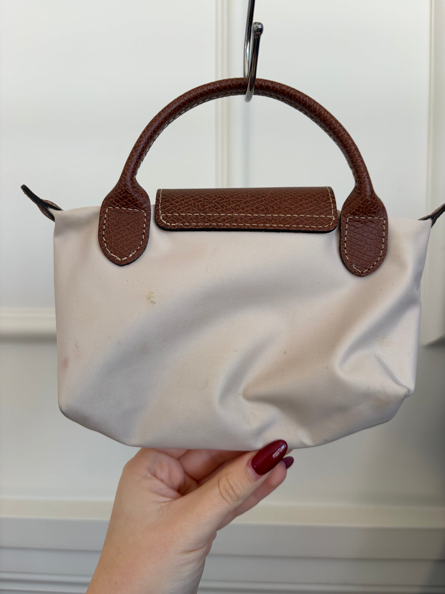 Longchamp Ecru Le Pilage Pouch