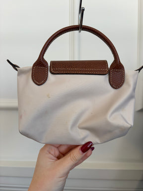 Longchamp Ecru Le Pilage Pouch