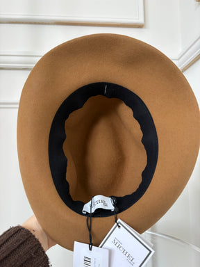 Maison Michel Tan Felt Fedora, M
