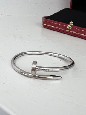 Cartier Juste Un Clou Bracelet In White Gold, 17 cm