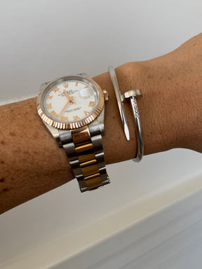 Cartier Juste Un Clou Bracelet In White Gold, 17 cm