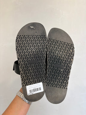 Hermès Men's Black Chypre Sandals, 42