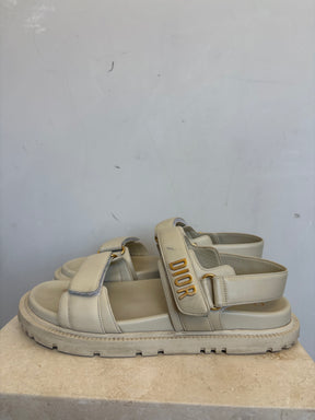 DIOR Dioract Sandals  In Cream, 41