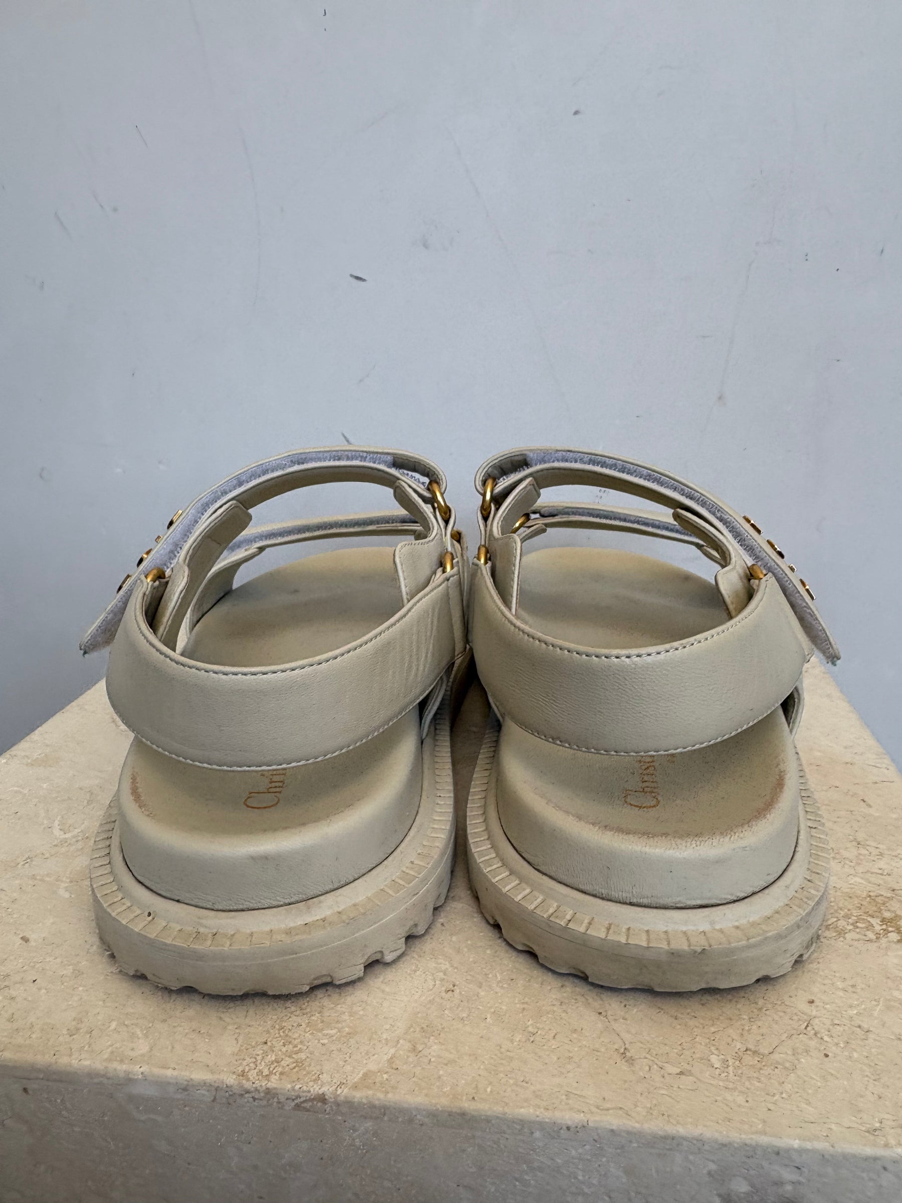 DIOR Dioract Sandals  In Cream, 41