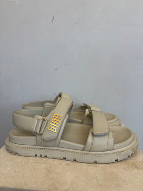 DIOR Dioract Sandals  In Cream, 41