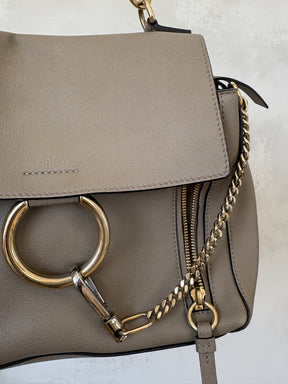 Chloé Small Faye Day Bag In Taupe