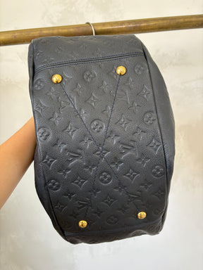 Louis Vuitton Navy Empreinte Leather Artsy Bag,