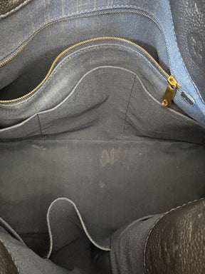 Louis Vuitton Navy Empreinte Leather Artsy Bag,