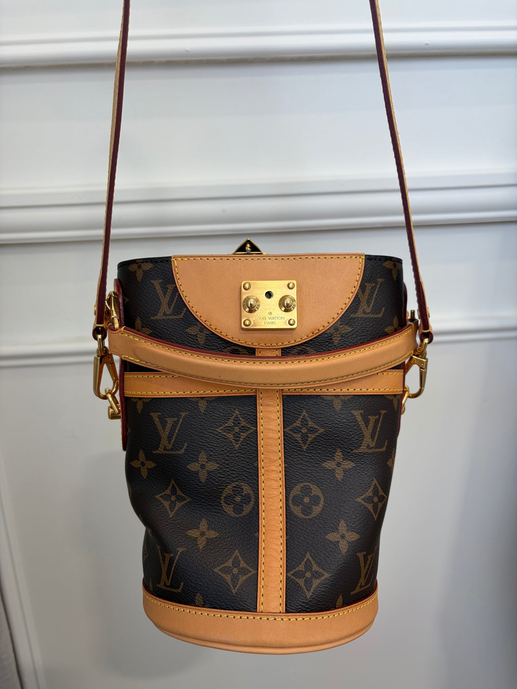 Louis Vuitton Duffle Monogram Canvas Bucket Bag