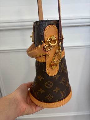 Louis Vuitton Duffle Monogram Canvas Bucket Bag