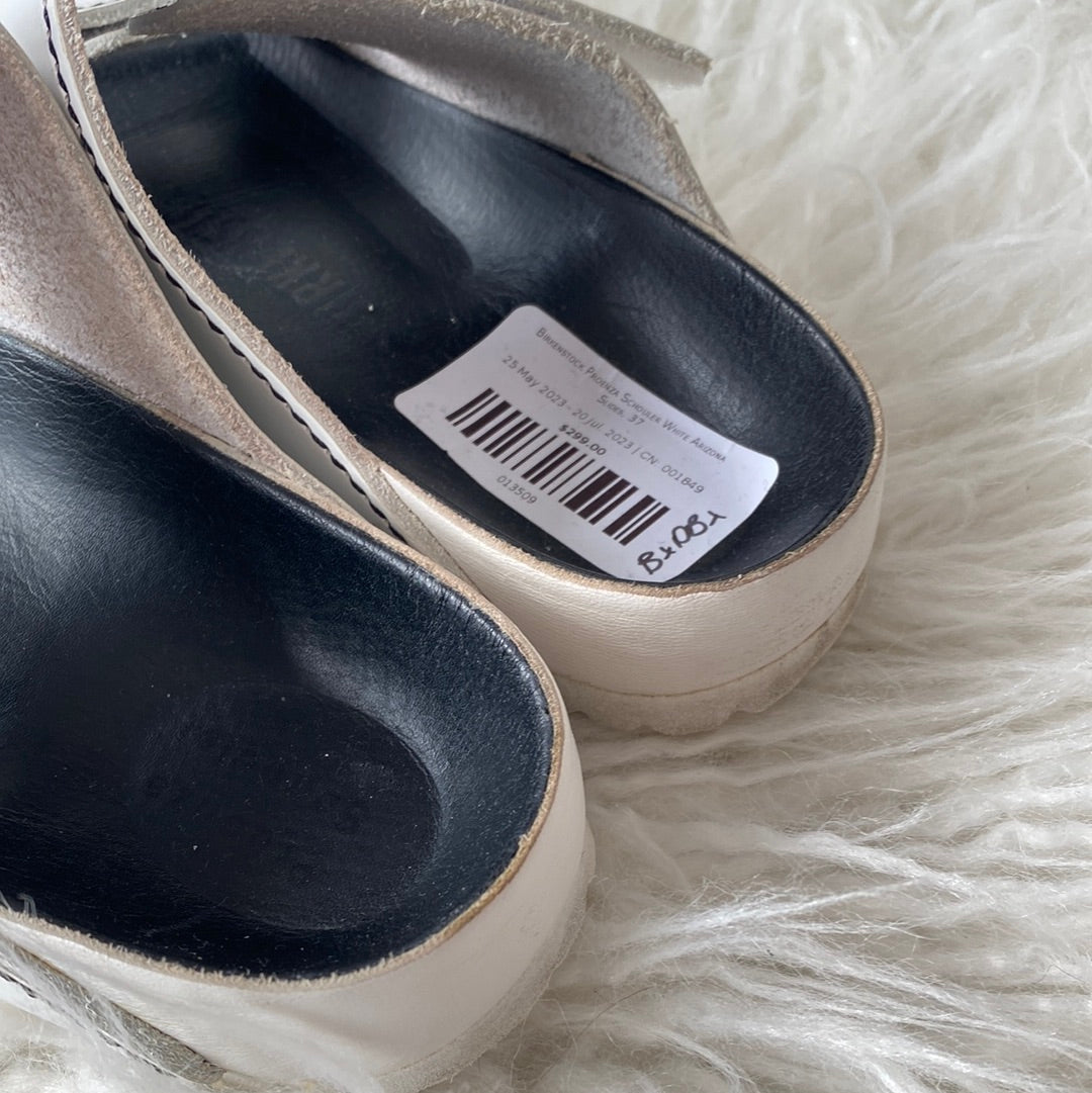 Birkenstock Proenza Schouler White Arizona Slides, 37
