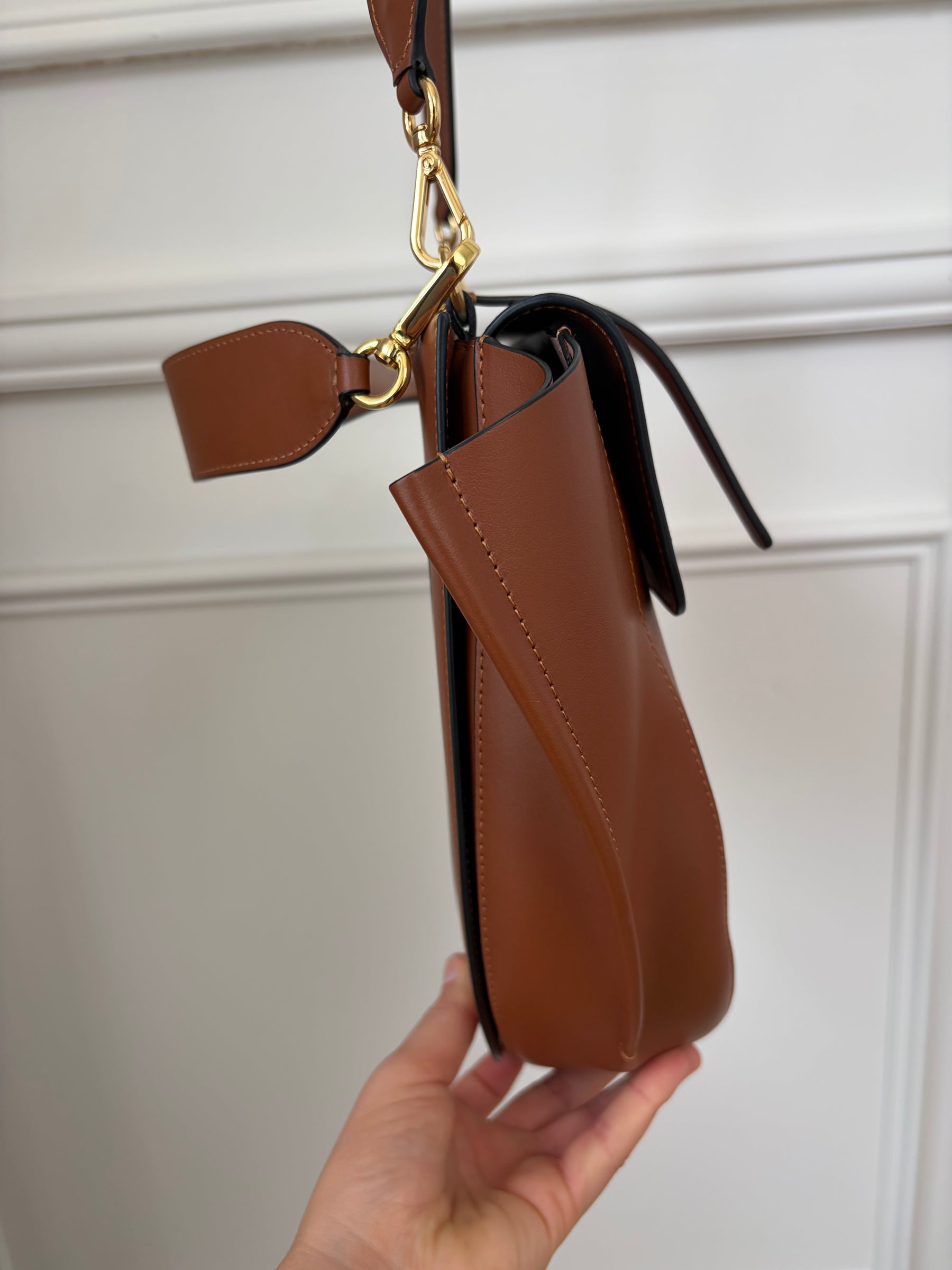 Wandler Hortensia Bag In Saddle Brown Medium