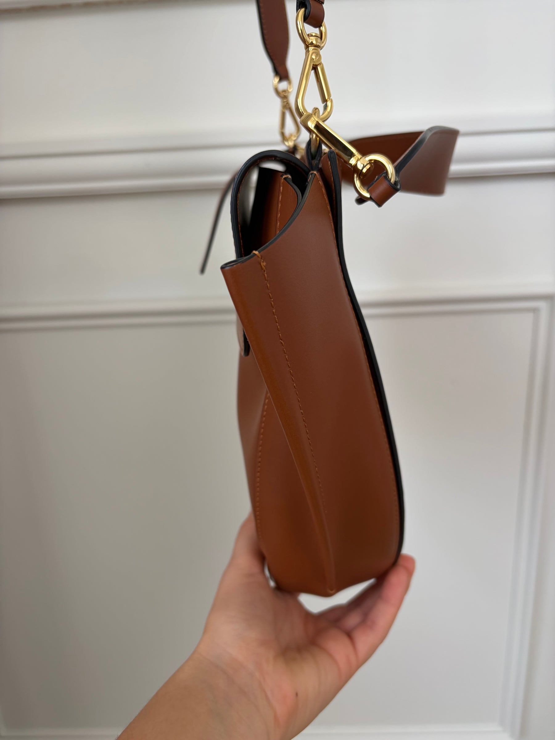 Wandler Hortensia Bag In Saddle Brown Medium