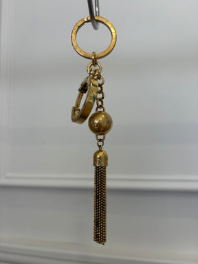 Louis Vuitton Gold Tone Logo Tassel Charm,