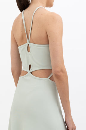 Rib Looped Cutaway Dress