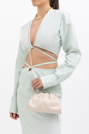 Tech Magyar Cropped Top and Tie Skirt Set