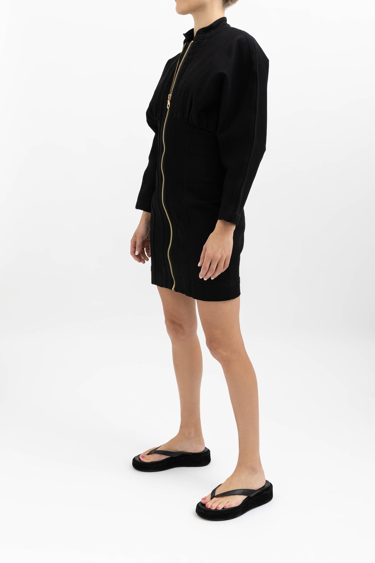 Long Sleeve Zip Boiler Dress