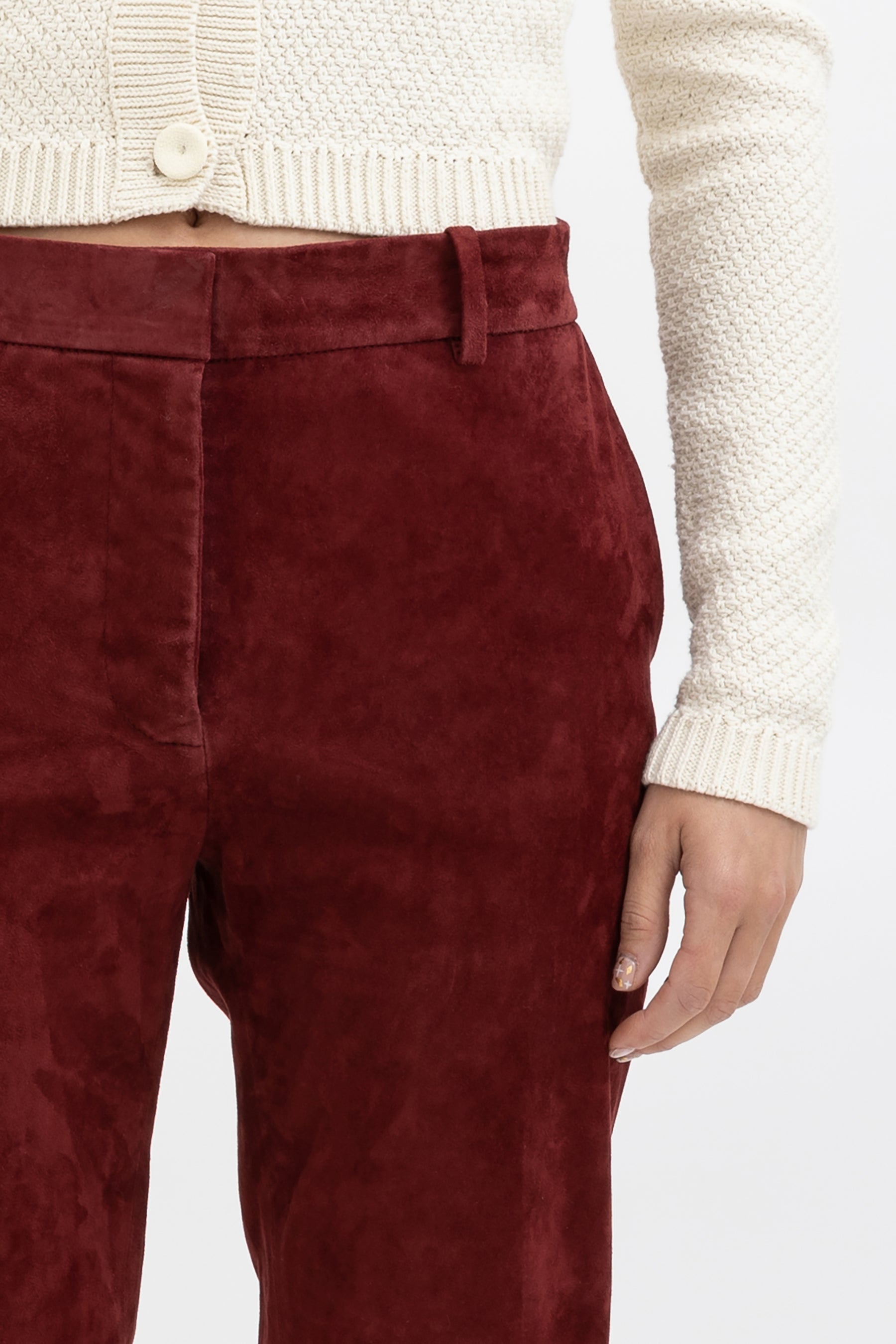 Coleman Cropped Suede Pant